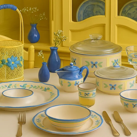 🌼 Pfaltzgraff Summer Breeze 2 Qt Covered Casserole – Vintage Stoneware Charm - Picture 11 of 11